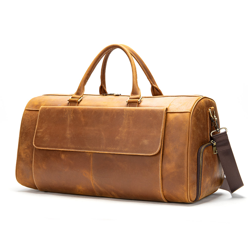 Moon Light Leather Travel Bag - Tsuru.uk