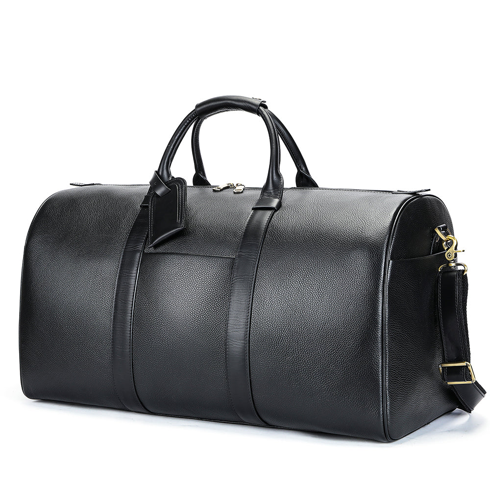 Genuine Cowhide Leather Travel Bag - Tsuru.uk