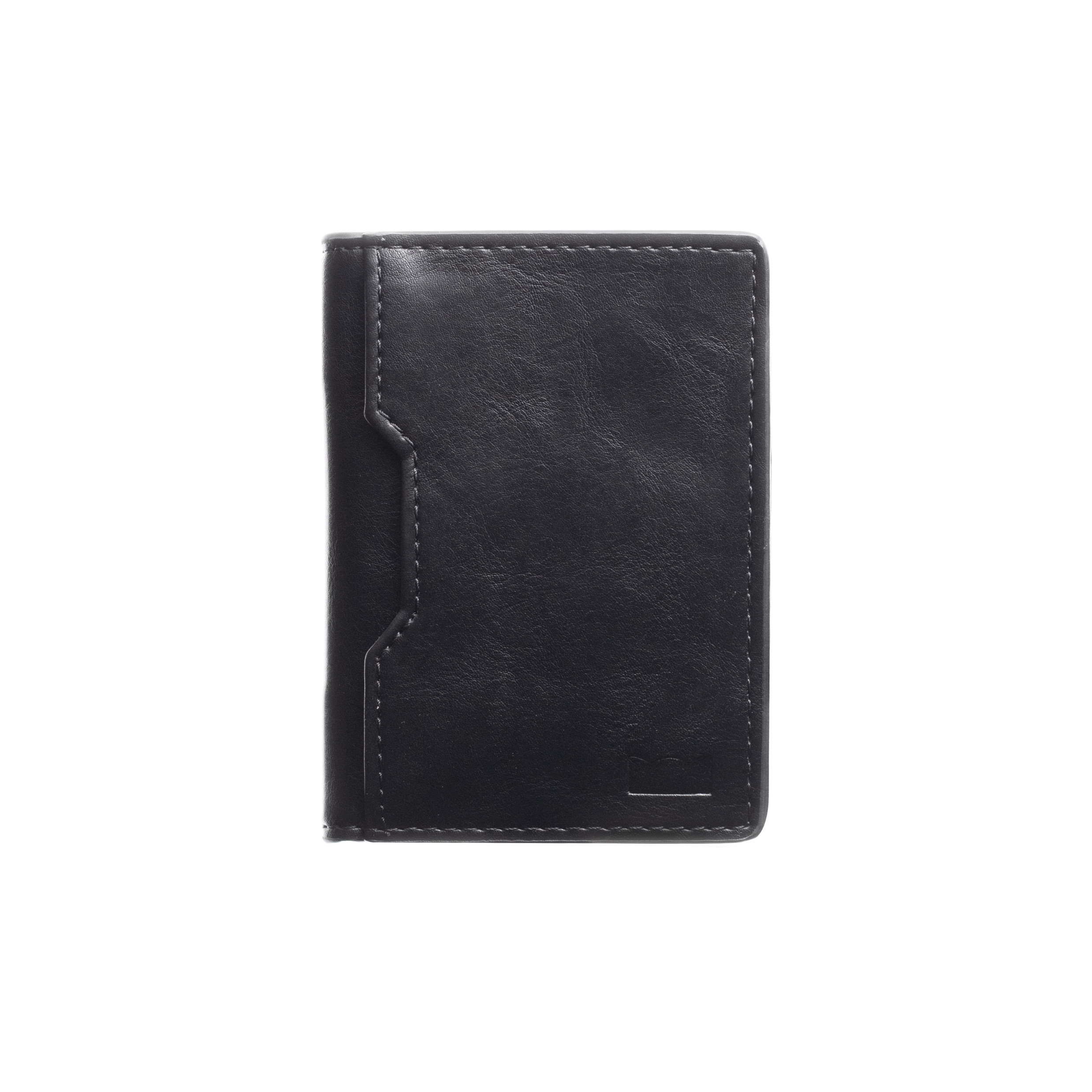 Obsidian Black Compact Wallet – Timeless Design Meets Functionality