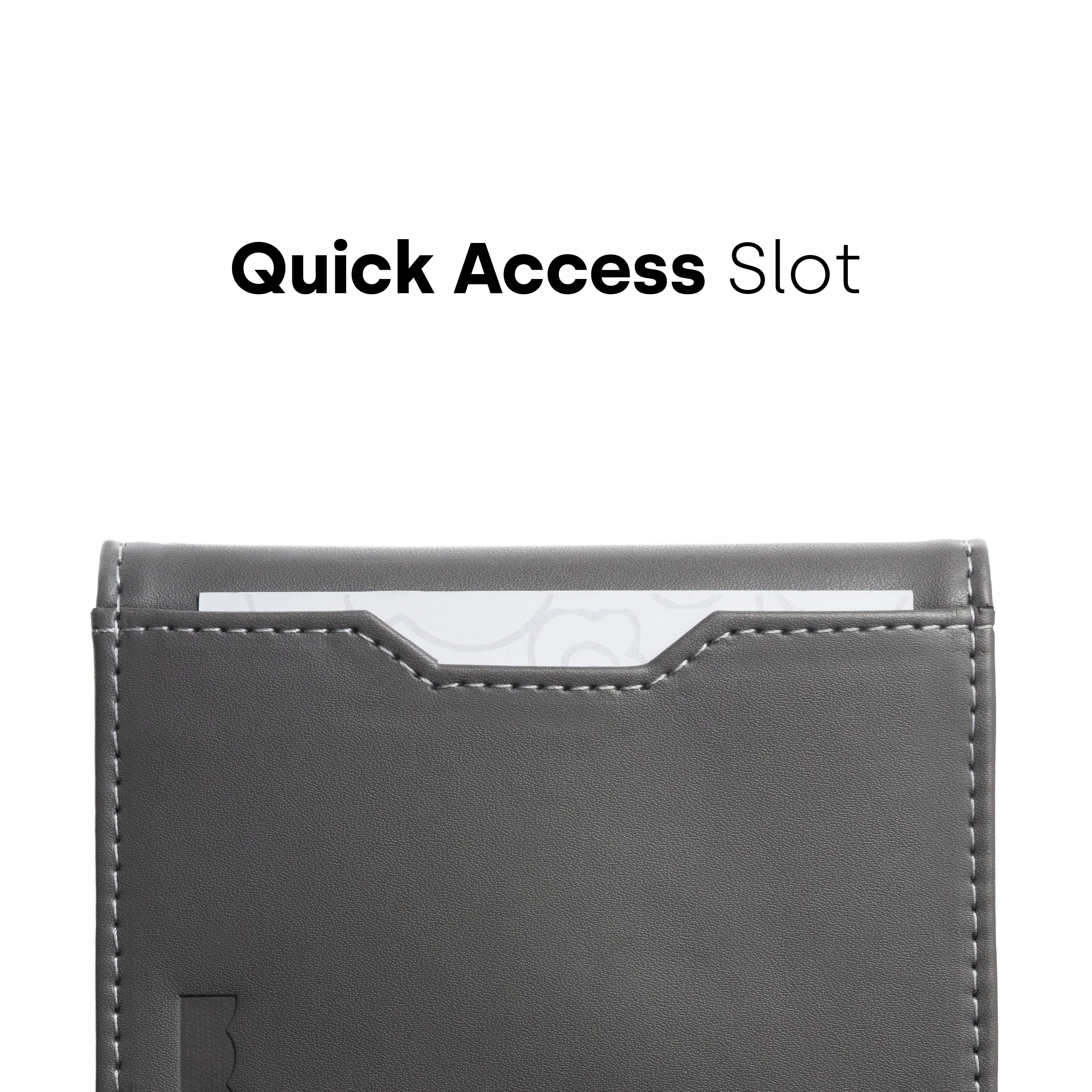 Stealth Grey Compact Wallet- Secure, Stylish, and Practical - Tsuru.uk