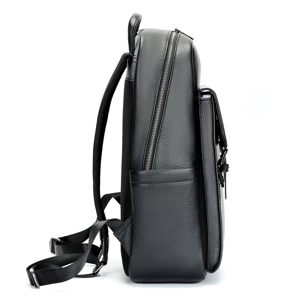 Special Leather Black Backpack - Tsuru.uk