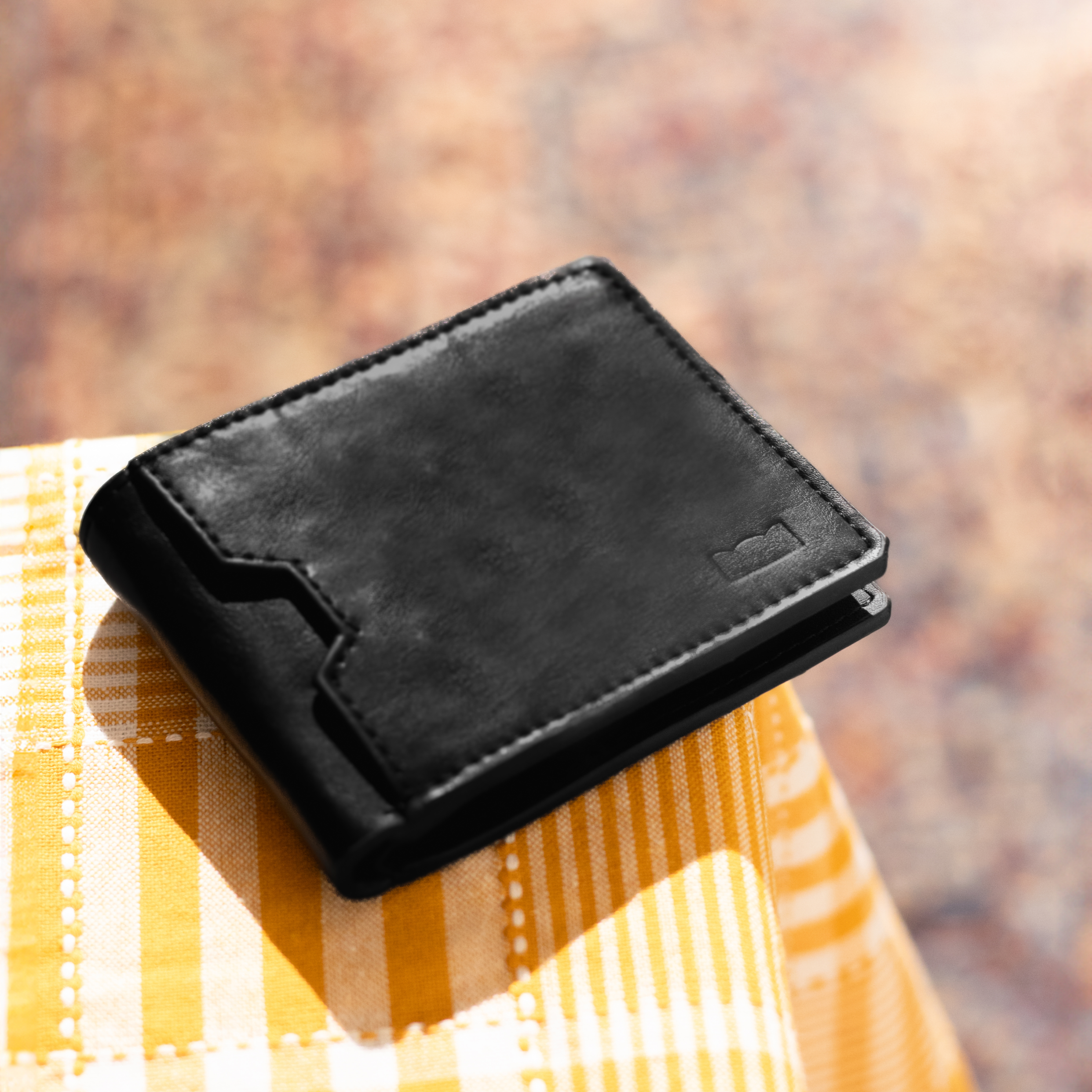 Obsidian Black Ambassador Wallet - Premium Leather Elegance